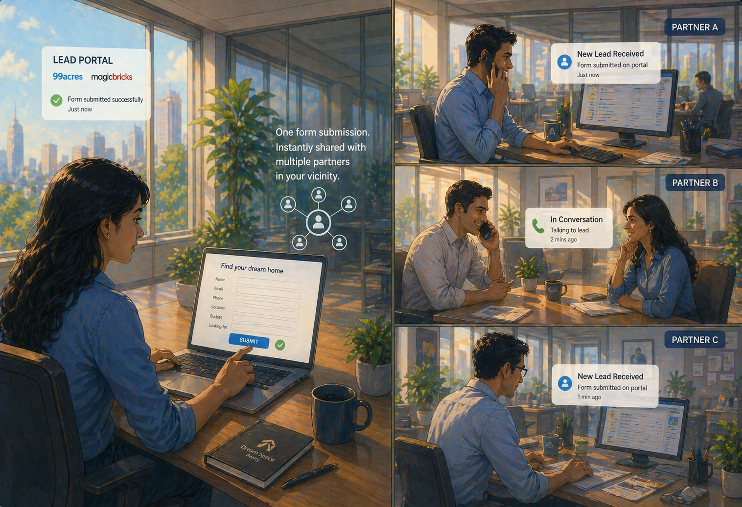 Shared Leads illustration